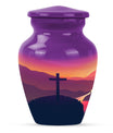 10-inch memorial cross urn in classic design for dad.