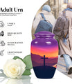 10-inch memorial cross urn in classic design for dad.