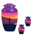 10-inch memorial cross urn in classic design for dad.