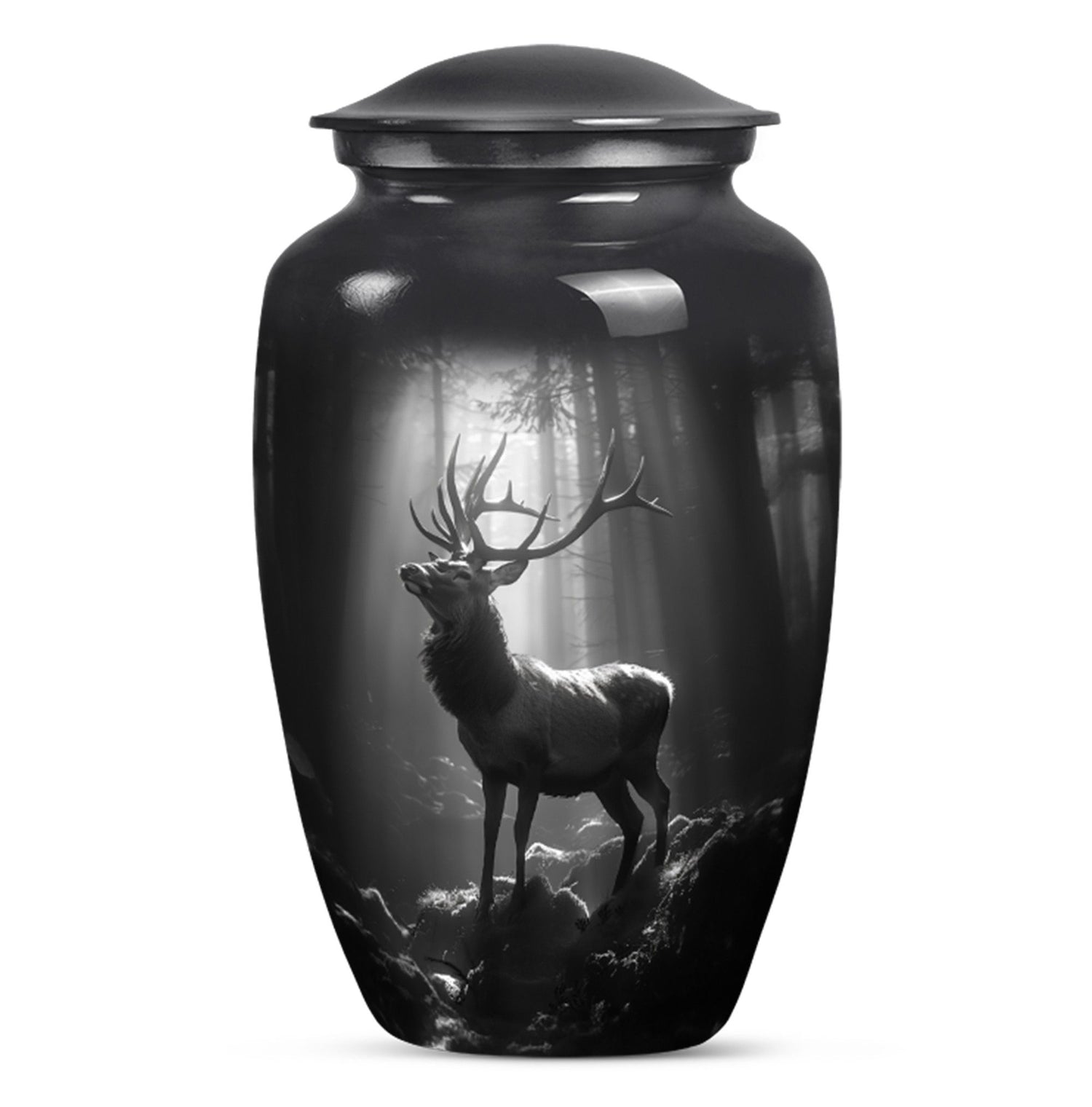 large deer urn for adult human ashes