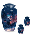 Deer Theme Large Urn With 2 Keepsake Urn