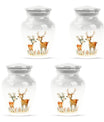 Deer Family Theme 3 Inch Keepsake Pack of 4