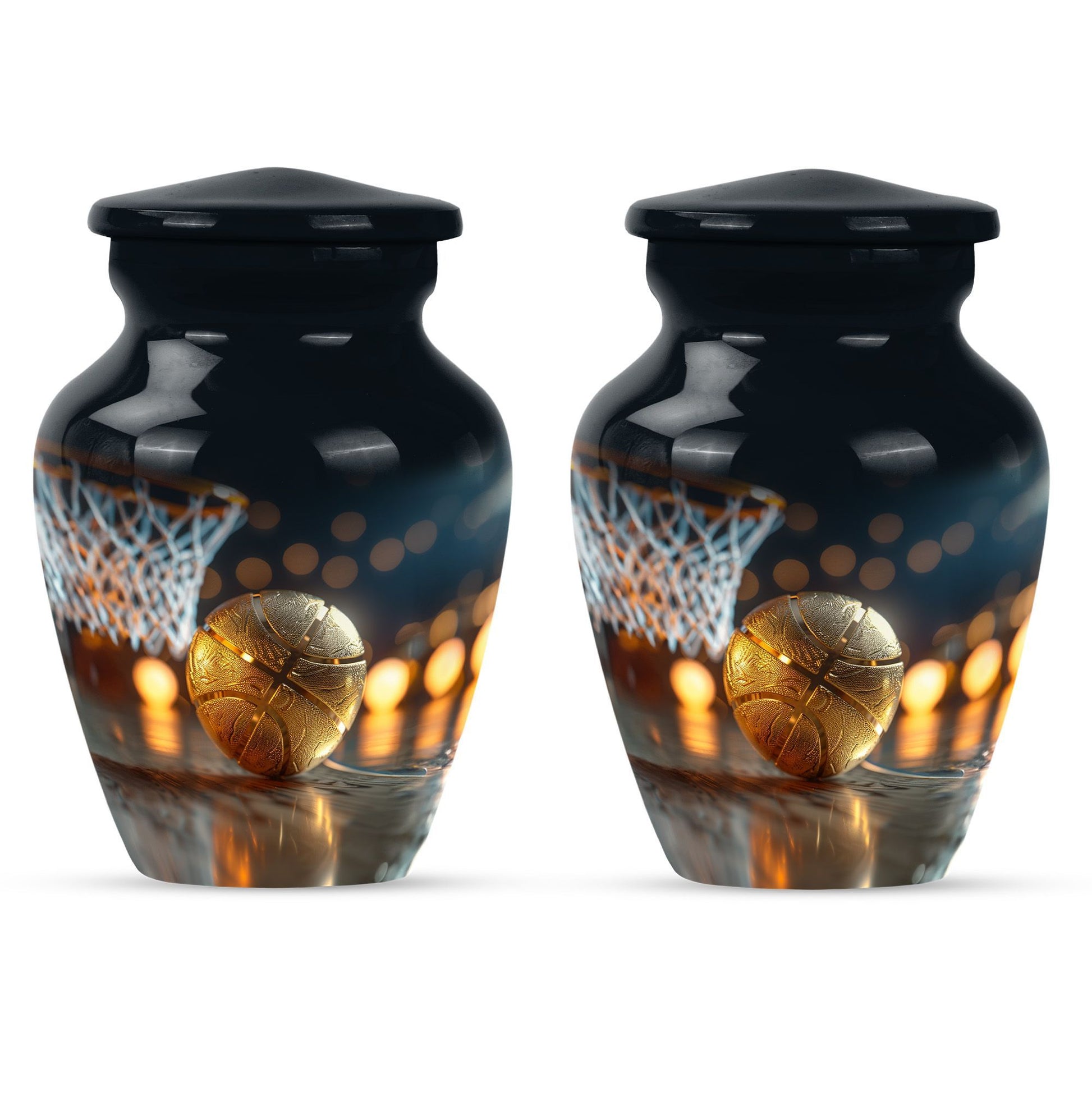 classic basketball urn, memorial burial funeral cremation