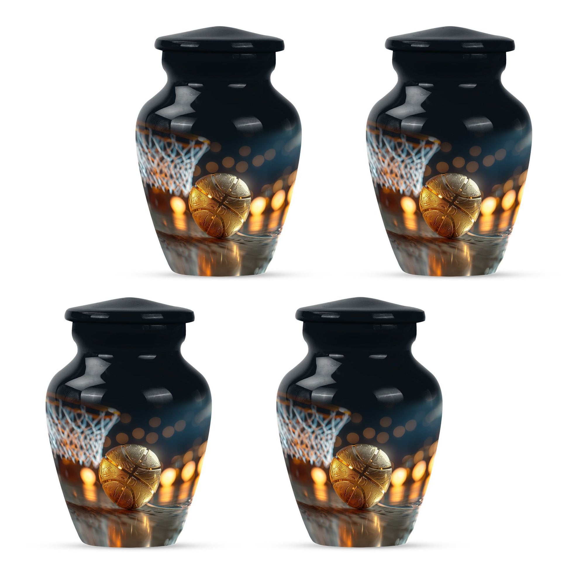 classic basketball urn, memorial burial funeral cremation