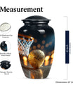 classic basketball urn, memorial burial funeral cremation