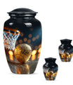 classic basketball urn, memorial burial funeral cremation