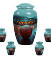 Classic 10-inch basketball-themed urn 