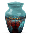 Classic 10-inch basketball-themed urn 