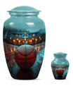 Classic 10-inch basketball-themed urn 