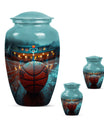 Classic 10-inch basketball-themed urn 