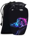 Lion Theme Large Urn 10 Inch