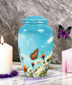 Blue Butterfly Urns For Human Ashes Size 10inch