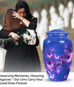 Purple Butterfly Cremation Urns Size 10inch