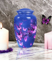 Purple Butterfly Cremation Urns Size 10inch