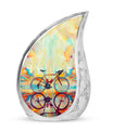 Abstract Cycling Dreams - Bike Urns Funeral Large  Urns
