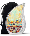 Abstract Cycling Dreams - Bike Urns Funeral Large  Urns