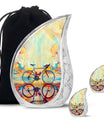 Abstract Cycling Dreams - Bike Urns Funeral Large  Urns