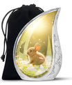 Sunlit Daisy Hopper - Rabbit Urns Funeral Large  Urns