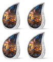 Fiery Dragonfly Dreams - Dragonfly Urn Memorial, Funeral Shape Urn