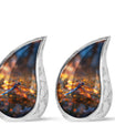 Fiery Dragonfly Dreams - Dragonfly Urn Memorial, Funeral Shape Urn