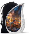 Fiery Dragonfly Dreams - Dragonfly Urn Memorial, Funeral Shape Urn