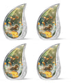 Dawn Flower Duckling - Duck Urn Large Memorial, Funeral Urn For Ashes