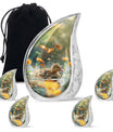 Dawn Flower Duckling - Duck Urn Large Memorial, Funeral Urn For Ashes