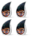 Fiery Rain Stride - Tiger Urn Memorial, Funeral Cremation Urn For Ashes