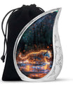 Fiery Rain Stride - Tiger Urn Memorial, Funeral Cremation Urn For Ashes