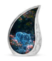Spectral Bloom Stealth - Tiger Urn Large Memorial, Funeral Urn For Ashes