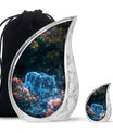 Spectral Bloom Stealth - Tiger Urn Large Memorial, Funeral Urn For Ashes