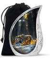 Ember Stalker - Tiger Urn Memorial, Funeral Cremation Urn