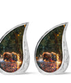 Glowing Monsoon Majesty - Tiger Urn Memorial, Funeral Shape Urn