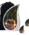 Glowing Monsoon Majesty - Tiger Urn Memorial, Funeral Shape Urn