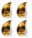 Firelit Majesty - Tiger Urn Memorial, Funeral Cremation Urn