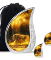 Firelit Majesty - Tiger Urn Memorial, Funeral Cremation Urn