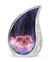 Crimson Ember Stalker - Tiger Urn Memorial, Funeral Shape Urn