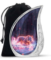 Crimson Ember Stalker - Tiger Urn Memorial, Funeral Shape Urn