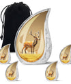 Autumn Dee - Deer Urn Memorial, Funeral Cremation Urn For Ashes