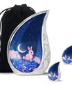 Lunar Blossom Watch - Rabbit Urn Memorial, Funeral Cremation Urn