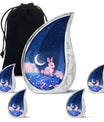 Lunar Blossom Watch - Rabbit Urn Memorial, Funeral Cremation Urn