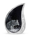 Wilderness - Wolf Urn Memorial, Funeral Cremation Urn
