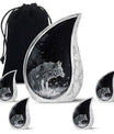 Wilderness - Wolf Urn Memorial, Funeral Cremation Urn