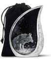Wilderness - Wolf Urn Memorial, Funeral Cremation Urn