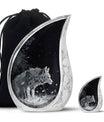 Wilderness - Wolf Urn Memorial, Funeral Cremation Urn