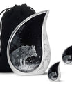 Wilderness - Wolf Urn Memorial, Funeral Cremation Urn