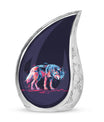 Neon Predator Essence - Wolf Urn Memorial, Funeral Shape Urn