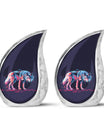 Neon Predator Essence - Wolf Urn Memorial, Funeral Shape Urn
