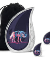 Neon Predator Essence - Wolf Urn Memorial, Funeral Shape Urn