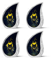 Electric Lupine - Wolf Urn Memorial, Funeral Cremation Urn For Ashes